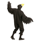 Crow  Hooded Jumpsuit With Mask 
