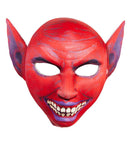 Devil Half Face Fabric Mask