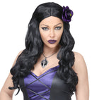 Purple Rose Hair Clip With Cat Eye