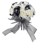 Halloween Bridal Bouquet With Skulls & Spiders