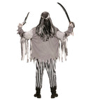 Ghost Ship Pirate  Shirt With Bone Chest, Jacket, Pants, Bandana, Eye-Patch 