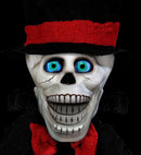 Sound Sensor Activated Blinking Eyes & Moving Jaw Talking Animated Groom'S Skull 80 Cm - Speaks 3 Different Rhymes