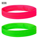 Set Of 2 Neon Headwraps
