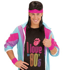 Neon Pink Sweatbands Set  Headband And 2 Wristbands 