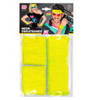 Neon Yellow Sweatbands Set  Headband And 2 Wristbands 