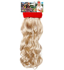 Red Sweatband With Blond Curly Hair