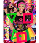 Neon Necklace And Earrings Set