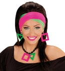Neon Necklace And Earrings Set