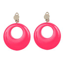 Pair Of Neon Pink Earrings