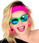 Pair Of Neon Pink Earrings