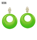 Pair Of Neon Green Earrings