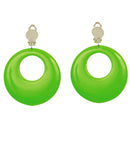 Pair Of Neon Green Earrings