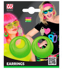 Pair Of Neon Green Earrings