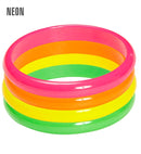 Set Of 4 Neon Bracelets