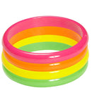 Set Of 4 Neon Bracelets
