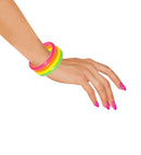 Set Of 4 Neon Bracelets