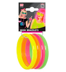 Set Of 4 Neon Bracelets