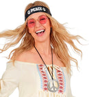 Set Hippie  Headband, Glasses, Necklace 