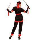 Ninja Girl  Coat, Pants, Belt, Fingerless Gloves, Ties, Headband 