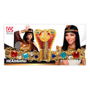 Deluxe Egyptian Snake Headband With Gems