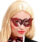Red Sequin Eyemask