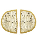 Pair Of Sequin Gold Epauletten