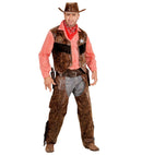 Cowboy  Shirt With Vest, Chaps, Hat 