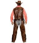 Cowboy  Shirt With Vest, Chaps, Hat 