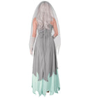 Zombie Bride  Dress, Flower Veil, Flower Bouquet 