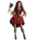 Dia De Los Muertos Bride  Dress, Flower Veil 