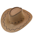 Brown Suede Look Cowboy Hat