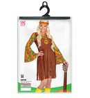 Hippie Girl  Dress With Vest, Headband, Peace Sign Necklace 
