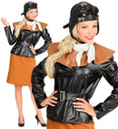 Retro Aviator Girl  Jacket, Skirt, Scarf, Hat 