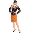 Retro Aviator Girl  Jacket, Skirt, Scarf, Hat 