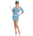Retro Flight Attendant  Jacket, Skirt, Tie, Hat 