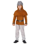 Medieval Knight  Coat, Pants, Belt, Hooded Capelet, Helmet 