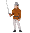 Medieval Knight  Coat, Pants, Belt, Hooded Capelet, Helmet 