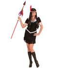 Indian  Dress, Headband With Feather 