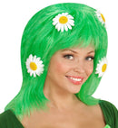 Mother Nature Wig With Daisies In Polybag