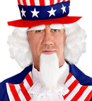 Mr. America Wig, Goatee Beard & Eye Brow In Box