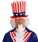 Mr. America Wig, Goatee Beard & Eye Brow In Box