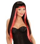 Black/Red Gothic Glam Wig In Polybag