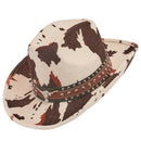 Montana Cow Print Cowboy Hat Image 4