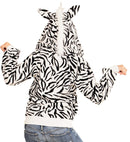 Zebra  Hooded Fleece Jacket 