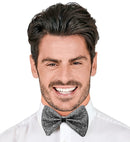 Silver Square  Bow Tie
