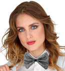 Silver Square  Bow Tie
