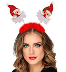 Santa Claus Head Bopper With Marabou & Tinsel