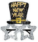 Silver Happy New Year Glasses