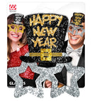 Silver Happy New Year Glasses