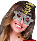 Silver Happy New Year Glasses